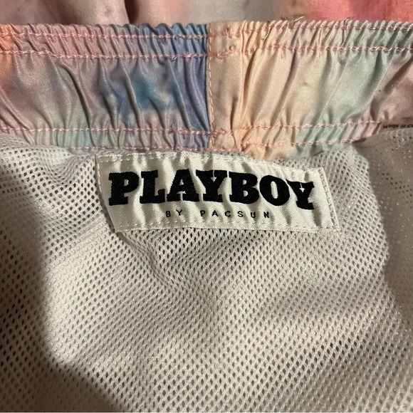 Playboy By PacSun Swim Trunks Board Shorts Men’s Size Small S Tie Dye - Picture 5 of 10